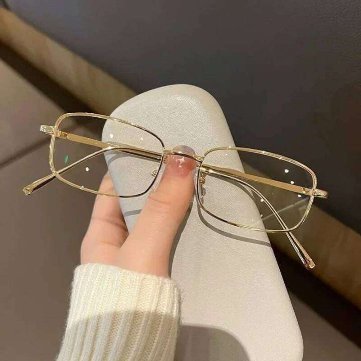Japanese%20Style%20Haruku%20Square%20Frame%20for%20Women%20No%20Makeup%20Y2K%20Metal%20Anti-blue%20Men%20Retro%20Reading%20Glasses%20-%20Image%205
