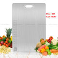 Stainless Steel Kitchen Chopping Board – Heavy Duty, Anti-Rust, Non-Slip, Dishwasher Safe Cutting Board. 
