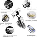 Auto Hinges/Auto Kabja Stainless steel for Cabinet/Cupboards hinges, Clip-on Soft Closing, hydraulic Auto hinges (Code:- Auto Hing 2D Hydraulic SS, 8% Degree, Finish- SS, Pack of 1 Pair of 2 PCS ). 