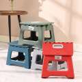 Lightweight Folding Step Stool Multi Purpose Handheld Thickened Footstool Non-Slip Plastic Small Benches Kitchen. 