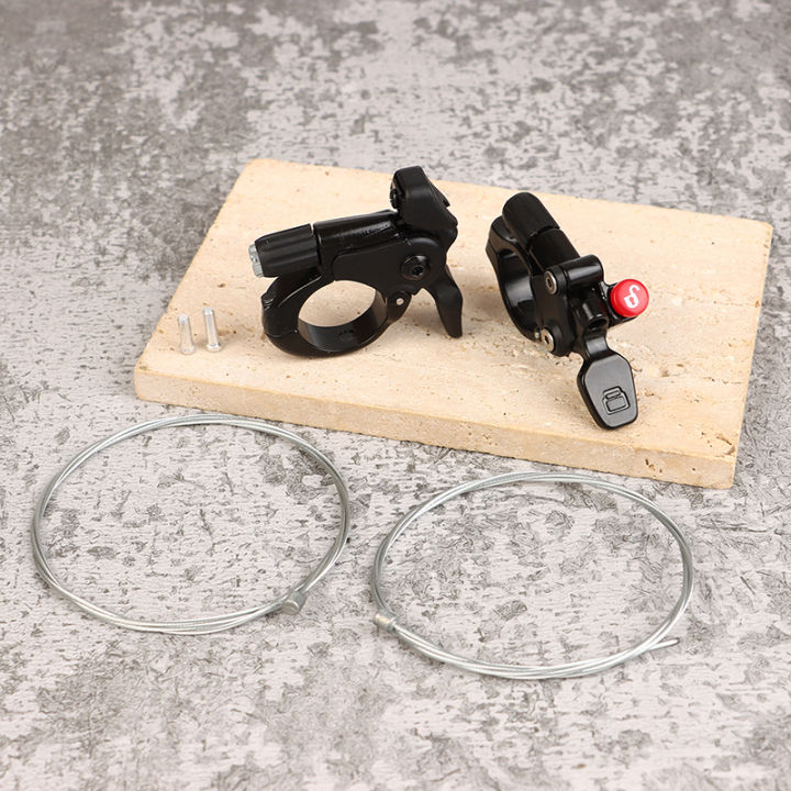 Biclcye Lockout Wire Control Lever MTB Front Fork Controller Remote Lockout Fox Change Switch Button With Inner Wire Bike Parts Junna