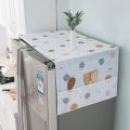 Dust Cover With Storage Pockets For Fridge and Washing Machine, Waterproof Dust Proof Refrigerator Fridge Cover. 