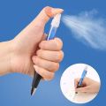 All-in-One Ballpoint Pen with Sanitizer Spray and Fragrance Mist, Refillable Rubber Grip for On-the-Go Freshness and Cleanliness. 
