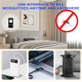 USB LED Mosquito Lamp UV Electric Anti Mosquito Repellent Mosquito Trap Insect Pest Tool for Home Black. 