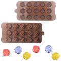 Baking Tool Silicone Chocolate Mold 15 Cavity Flower Rose Ice Baking Mold DIY Handmade Cake Soap Mold Candy. 