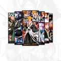 Bleach Anime Series Kurosaki Ichigo Ishida Sado Inoue Rukia Urahara and more Set of Poster For Collection Display Gift. 