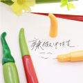 1 Pcs Chili Gel Pen Fresh Vegetable Chili Styling Novelty Gift Pen 0.38 MM Gel Pen Student Stationery Office Supplies. 