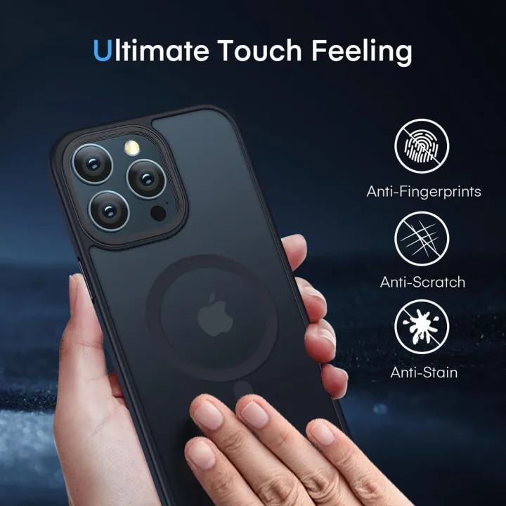 Magnetic%20Case%20for%20iPhone%2012%20Pro%20Max%20Translucent%20Matte%20Back%20Cover%20-%20Image%203