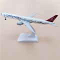 Collectible airplane model airplane 16CM metal 777 turkish toy store Fanco 【】 Aviation airplane model with wheels. 