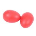 fasdaga 2 Pair Plastic Percussion Musical Egg Maracas Shakers Red. 