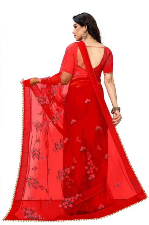 Fabdale%20Red%20Embroidered%20Net%20Bollywood%20Saree%20%7C%20Party%20&%20Festive%20Wear%20(PATL-001)%20-%20Image%202
