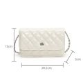 Crossbody Bag Pu Leather Mini Small Square Hand Bag with Chain And Stylish Lock for Women. 