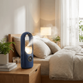 Fine Mist 6 Speed Portable Air Cooler Silent Timer Humidifying Function Leafless Fan Adjustable Wind Speeds Compact Lightweight Electric Fan Indoor Use. 