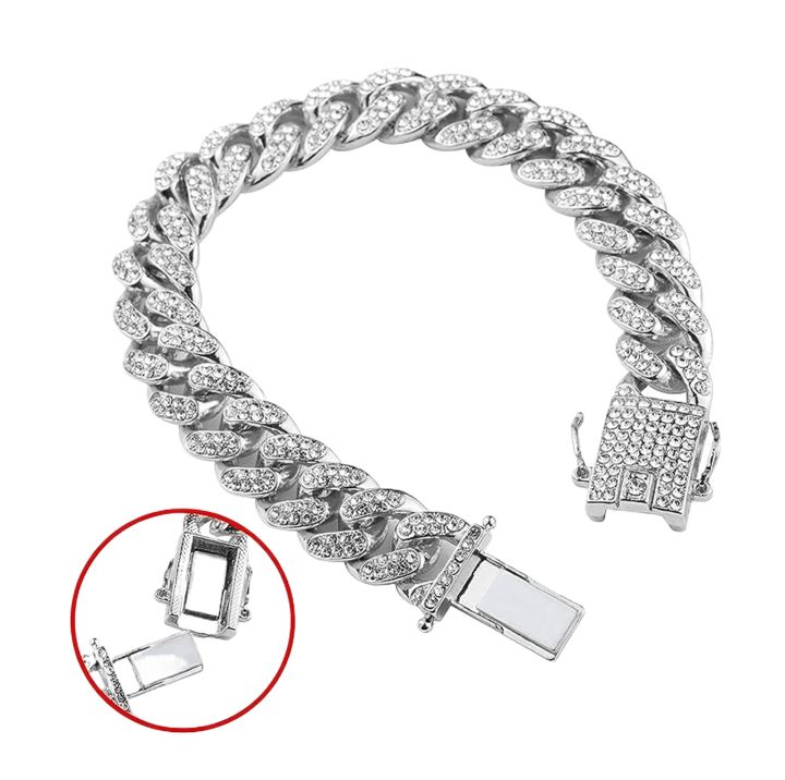 Men's Iced Out Curb Bracelet (JF-140/41)