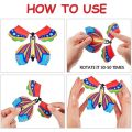1/5PCS Flying Magic Butterfly Toy Creative Fancy Kids Magic Prop Rubber Band Power Surprise Birthday Wedding Gift Random Style. 
