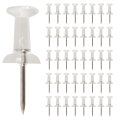 fasdaga 300 Pcs Push Pin Thumb Clear Color 3/8inch Drawing Cork Board Office Pushpin. 