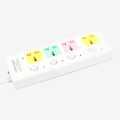 4 Socket Electric Wired Multiplug. 