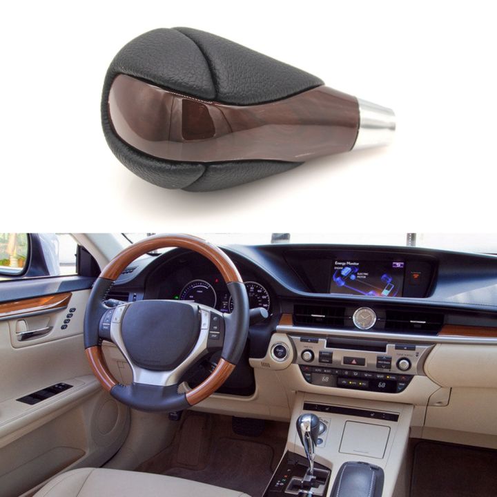 Car%20Automatic%20Gear%20Shift%20Stick%20Knob%20Shifter%20for%20ES300%20IS250%20LS400%20Estima%20Matrix%20Brown%20Wood%20-%20Image%202