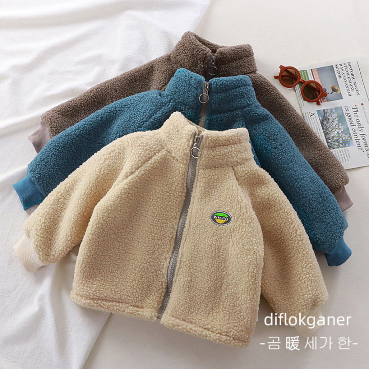 Children's%20cashmere%20coat%20plus%20velvet%20coat%20for%20boys%20and%20girls%20same%20autumn%20and%20winter%20New%20Baby%20-%20Image%203