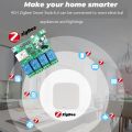 NAMUNY Zigbee Tuya Smart 4CH Relay Module DC5V 7-32V RF433Mhz Remote Control Light Switch Work with Alexa Home. 