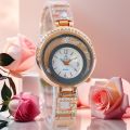 FITRON Branded Luxury and Stylish Women Watch~Imported Stylish Watches~Jewelry Bracelet Watch With Floating stones~Fitron Watches For Women's Girls. 