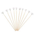 10Pcs Bamboo Feather Earpick Wax Remover Curette Ear Dig Spoon Cleaner Stick CVFHHH. 