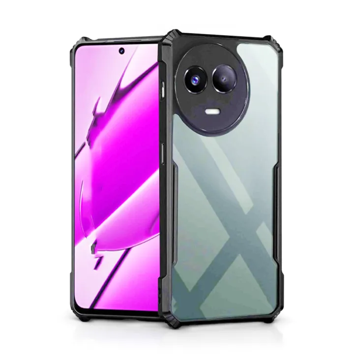 Realme%2011%205G/11X%205G%20Bumper%20Case%20%7C%20Back%20Hard%20Transparent%20Clear%20Shockproof%20TPU%20Phone%20Cover%20%7C%20-%20Image%202
