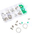 140Pcs/Box Dental Matrix Sectional Contoured Metal Matrices Bands Dental Matrix Rings Full Teeth Replacement Dentsit Oral Care Gener. 