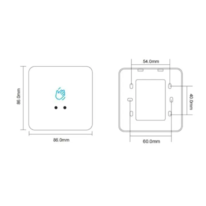 InfraredSurface%20Installation%20Contactless%20Infrared%20Door%20Lock%20No%20Touch%20Sensor%20Exit%20Button%20IR%20Door%20Release%20DoorbellSwitch%20B%20Easy%20Install%20-%20Image%202