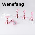 Wenefang 5Pcs Chess Borad Magnetic Nail Tips Practice Display Stand Set Acrylic Original Nail Art Holder UV Gel Polish Showing Shelf for Manicure. 