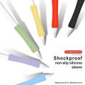 Compatible For Apple Pencil 1/2 Case Soft Silicone Protective Case Pencil Grip Non-Slip Colorful Case Ergonomic Sleeve. 