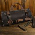 Heavy-Duty Waxed Canvas 15-Pockets Roll Up Tool Bag Organizer. 