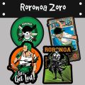 Anime Roronoa Zoro Stickers For Luggage, Phone, Car, Case, Fridge, DIY | Set 1 | 4 PIECES |Laptop Stickers |Stickers Collection. 