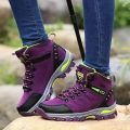 Trekking Purple Laceup Outdoor Hiking Shoes For Women - Fashion | Shoes For Women | Wome's Footwear |. 