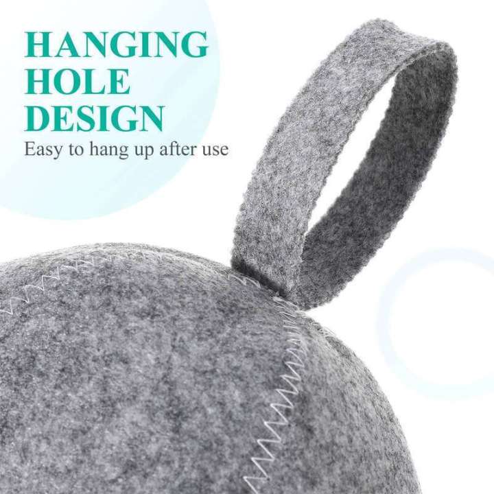 2%20pcs%20Lightweight%20Steam%20Heat%20Insulation%20Spa%20Bathing%20Shower%20Hat%20Large%20Sauna%20Cap%20Felt%20Size%20-%20Image%206