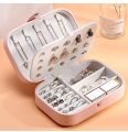 Travel Jewelry Case,Mini Jewellery Box,Portable Jewelry Box Display Storage Case | Fashion Jewellery Organizer Case For Girls. 
