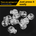 Plastic Toggle Spring Stop Single Hole String Cord Locks 10 Pcs. 
