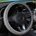 Durable Leather Car Steering Wheel Cover Skidproof Embossing Car Glove Cover Universal Steering Wheel Protector Cover. 