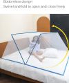 Portable Folding Mosquito Net Bed Canopy Camping Portable Travel Home Anti Mosquito Tent Children Adult Folding Mosquito Net Outdoor Bottomless Sleeping Bug Net. 