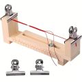 Creative Solid Wood Rope Braiding Tool DIY Adjustable Red Rope Braiding Frame Hand-woven Rope Rack for Bracelet Necklace. 