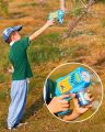 Bubble Gun With 10 Holes For Children, Automatic Continuous Bubble Blower With Lights, Outdoor Toys For Boys & Girls. 