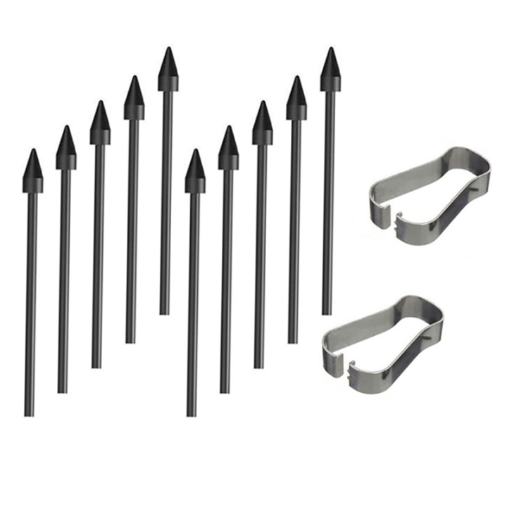 Clip Refills Stylus Nib S6 Nib S7 Refill N10 Replaceable S22 Nib N20 Universal Refill 10 Black Refills + 2 Clips