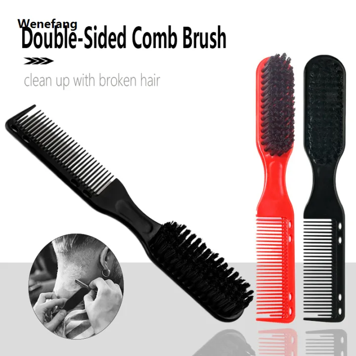 Wenefang%20Double-sided%20Professional%20Barber%20Neck%20Brush%20Comb%20Black%20Small%20Hair%20Luxury%20Styling%20Comb%20Shaving%20Beard%20Salon%20Carving%20Duster%20Cleaning%20Brush%20-%20Image%202