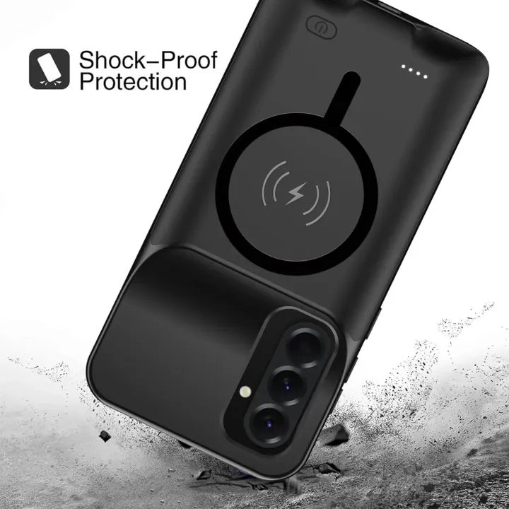 NEW%20for%20Samsung%20Galaxy%20A36/A56%20Magnetic%20Battery%20Case%2010000mAh%20Battery%20Pack%20Wireless%20Charging%20External%20Rechargeable%20Charging%20Cover%20-%20Image%205