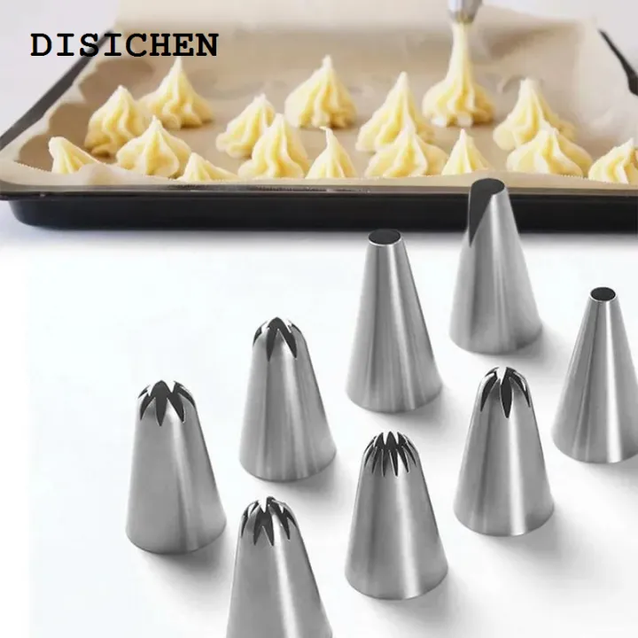 DISICHEN%202025%20Multifunctional%20Cake%20Decoration%20Baking%20Tool%20Pastry%20Cream%20Cake%20Decorating%20Stainless%20Steel%20Set%20Reusable%20Silicone%20Bag%20Bakery%20Tool%20-%20Image%205