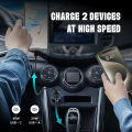 Ultima Rapid 75W PD+QC Car Charger Adapter With Dual Port | USB A (30W QC) + USB C (45W PD) | Supports All Model Tablet and Mobiles | Premium Built | 1 Year Brand Warranty. 