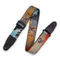 Levy's Leathers MPD2-124 Polyester Guitar Strap - Japanese Traditional Tiger Pattern. 