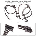 1Pc 35/45/65CM Mini 4 Pin to SATA Power Supply Cable For Lenovo Main Board Interface SATA SSD HDD Cable DFGGT. 