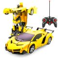 “SpeedBot Lambo Transformer – Red Remote-Control Supercar with Robot Mode”. 