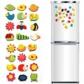 12Pcs/Set Cartoon Animal Fish Cute Fridge Magnet Whiteboard Sticker Cartoon Refrigerator  Decoration Sticker. 